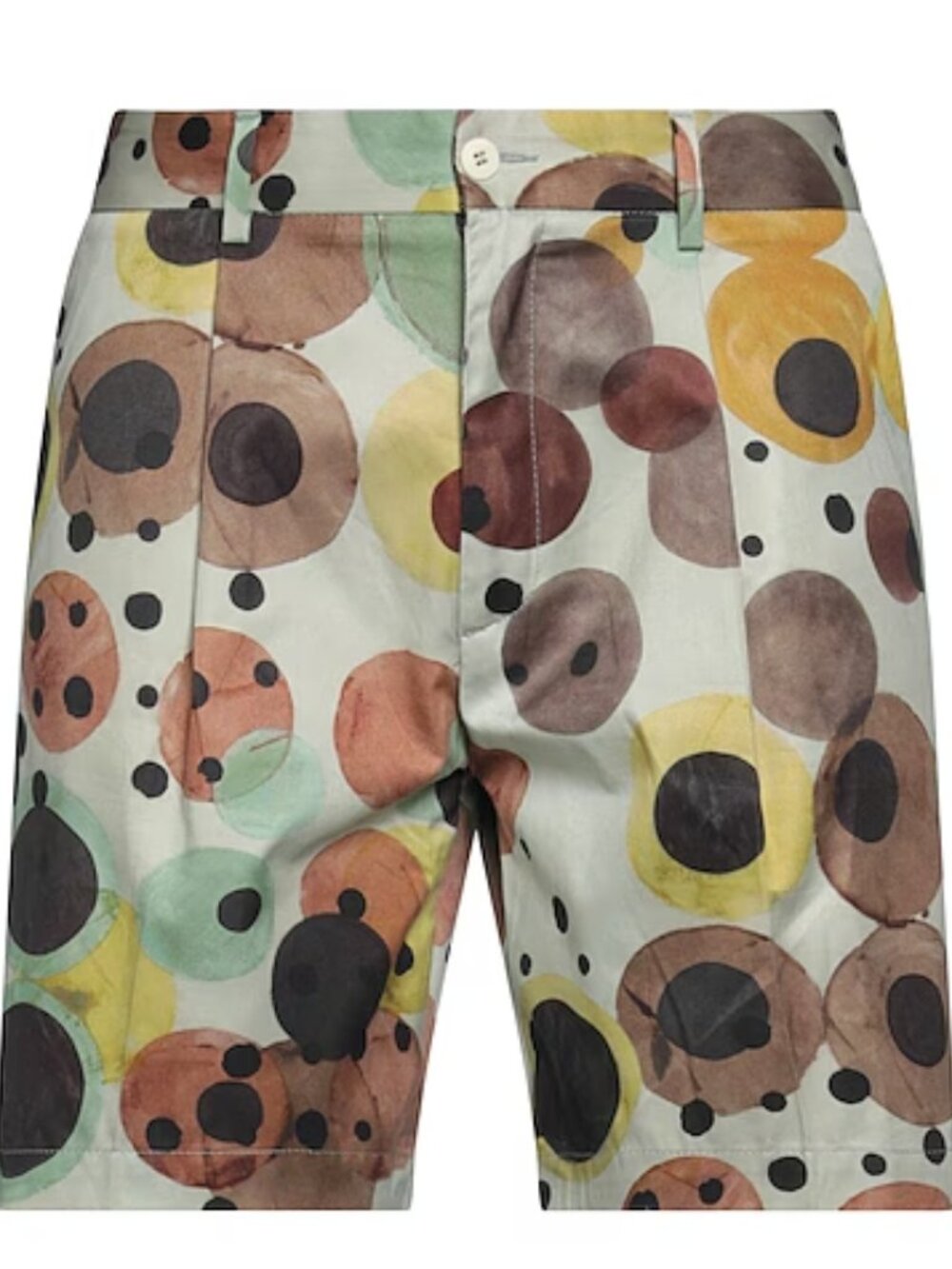 Costumein Geometric Print Bermuda Shorts Sage Green Size 34 Made in Italy